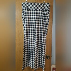 Torrid 3 Pocket Pixie Flare Studio High-Rise Pants Sanctuary Plaid Ponte Luxe